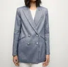 Veronica Beard Dale Linen Dickey Jacket In Blue Melange In Blue