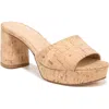 Veronica Beard Dali Platform Slide Sandal In Natural