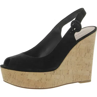Veronica Beard Dali Womens Wedge Heels In Black