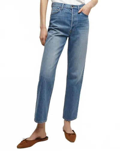 Veronica Beard Daniela Ankle Straight Leg Jeans In Lakeshore Blush In Blue
