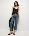 Veronica Beard Ankle Straight Leg Jeans In Rebel Blue In Rebel Blue