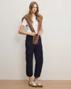 Veronica Beard Dari Wide-leg Cargo Pant In Blue