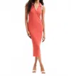 Veronica Beard Darien Stretch Cotton Polo Dress In Orange