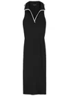 Veronica Beard Darien Ribbed Jersey-knit Midi Dress