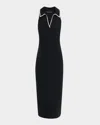 Veronica Beard Darien Ribbed Jersey-knit Midi Dress