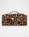 Veronica Beard Dash Animal-print Calf Hair Clutch Bag