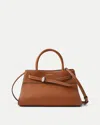 Veronica Beard Dash Top Handle Bag In Brown