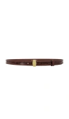 Veronica Beard Dash Belt In Brown