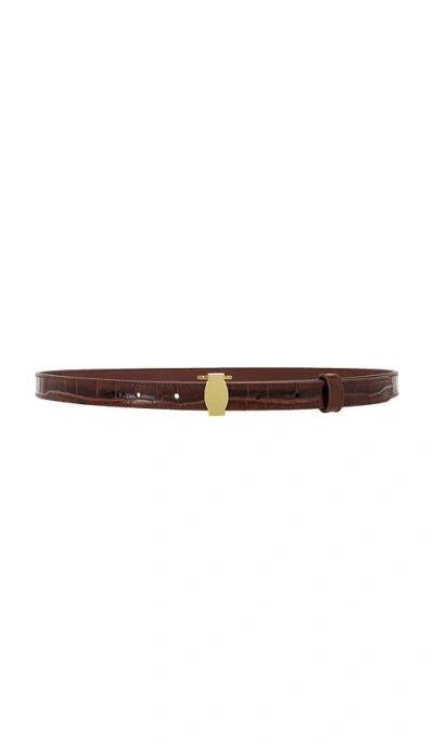 Veronica Beard Dash Belt In Brown