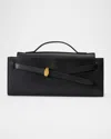 Veronica Beard Dash Belt Leather Clutch Bag In Black