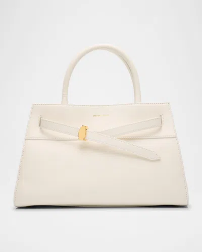 Veronica Beard Dash Buckle Leather Crossbody Bag