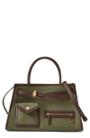Veronica Beard Dash Cargo Top Handle Bag In Green