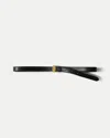 Veronica Beard Dash Leather Belt In Black
