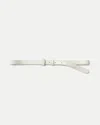 Veronica Beard Dash Leather Belt In White