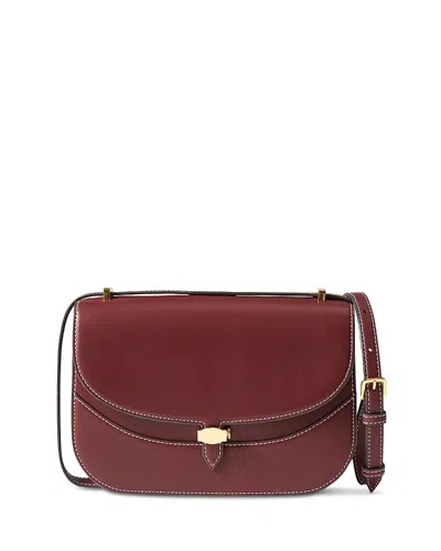 Veronica Beard Dash Leather Shoulder Bag In Black