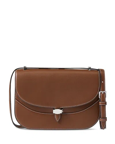 Veronica Beard Dash Leather Shoulder Bag In Blue