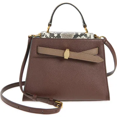 Veronica Beard Dash Leather Top Handle Bag