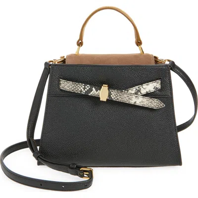 Veronica Beard Dash Leather Top Handle Bag In Multi