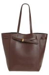 Veronica Beard Dash Leather Tote In Purple