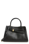 Veronica Beard Dash Leather Tote In Black