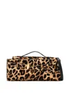 DASH LEOPARD-PRINT CALF HAIR CLUTCH BAG