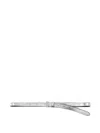 Veronica Beard Dash Metallic Leather Belt In Silver