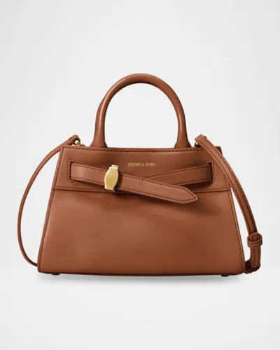 Veronica Beard Dash Mini Leather Crossbody Bag In Hazelwood