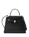 Veronica Beard Dash Small Leather Crossbody Bag In Black