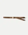 Veronica Beard Dash Suede Belt In Brown