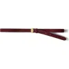 Veronica Beard Dash Suede Belt In Purple