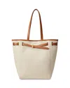 Veronica Beard Dash Tote In Natural/hazelwood
