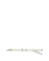 Veronica Beard Dash Leather Belt In White