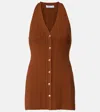 Veronica Beard Dax Knitted Top In Brown