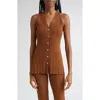 Veronica Beard Dax Variegate Rib Sweater Vest