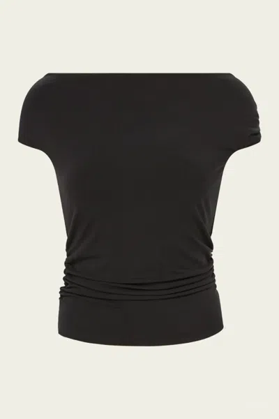 Veronica Beard Delanna Off The Shoulder Top In Black