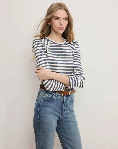 Veronica Beard Delano Puff-sleeve T-shirt