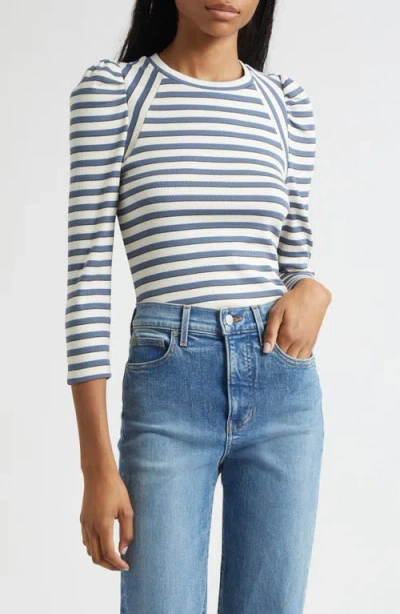 VERONICA BEARD VERONICA BEARD DELANO STRIPE RAGLAN SLEEVE TOP
