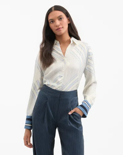 VERONICA BEARD DELILA SILK BLOUSE