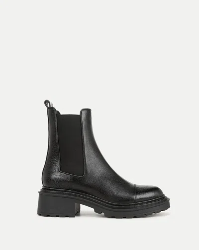 Veronica Beard Delilah Cap Toe Chelsea Boot In Black