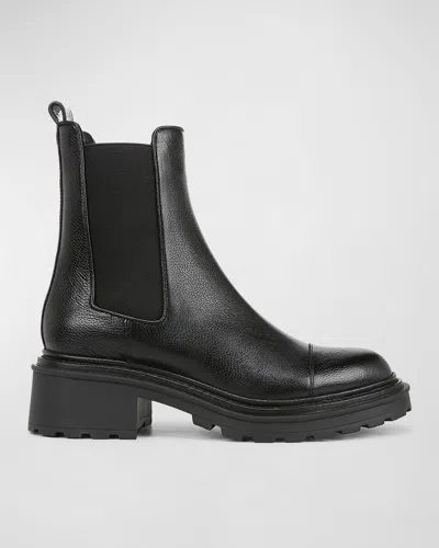 Veronica Beard Delilah Cap Toe Chelsea Boot In Black