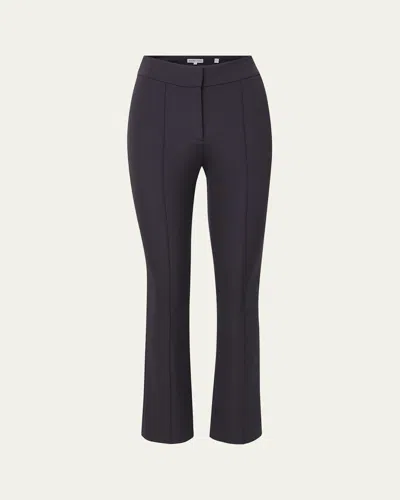 Veronica Beard Dell Crop Scuba Pants In Black