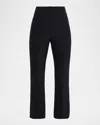 Veronica Beard Dell Crop Scuba Pants In Blue
