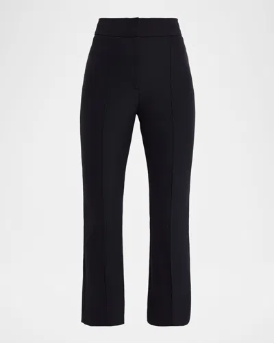 Veronica Beard Dell Crop Scuba Pants In Blue