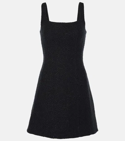 Veronica Beard Delphine Cotton-blend Minidress In Black