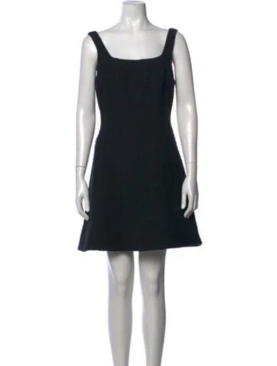 Pre-owned Veronica Beard Delphine Mini Dress In Black