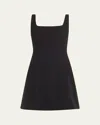 Veronica Beard Delphine Cotton-blend Minidress In Black