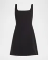 Veronica Beard Delphine Cotton-blend Minidress In Black