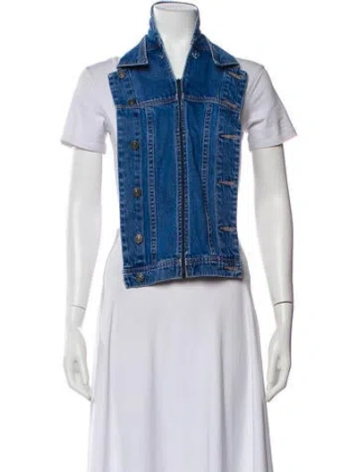 Pre-owned Veronica Beard Denim Dickey In Blue