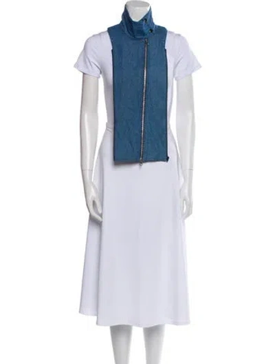 Pre-owned Veronica Beard Denim Dickey In Blue