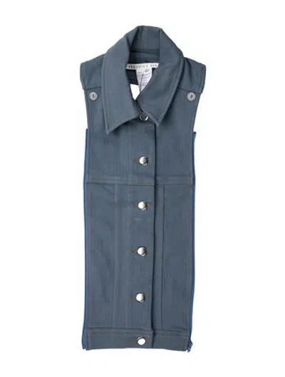 Pre-owned Veronica Beard Denim Dickey In Blue